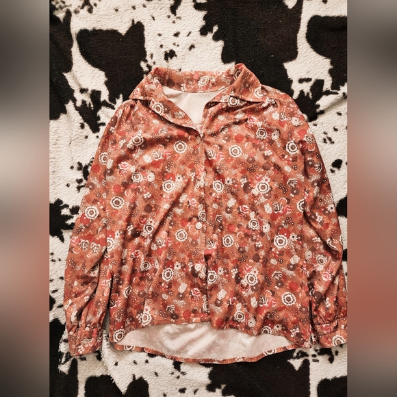 Tops - WOMEN'S 70'S FLORAL BLOUSE - MYLTI